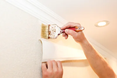Pose de papier peint à Gauville — revêtements muraux et toiles de verre